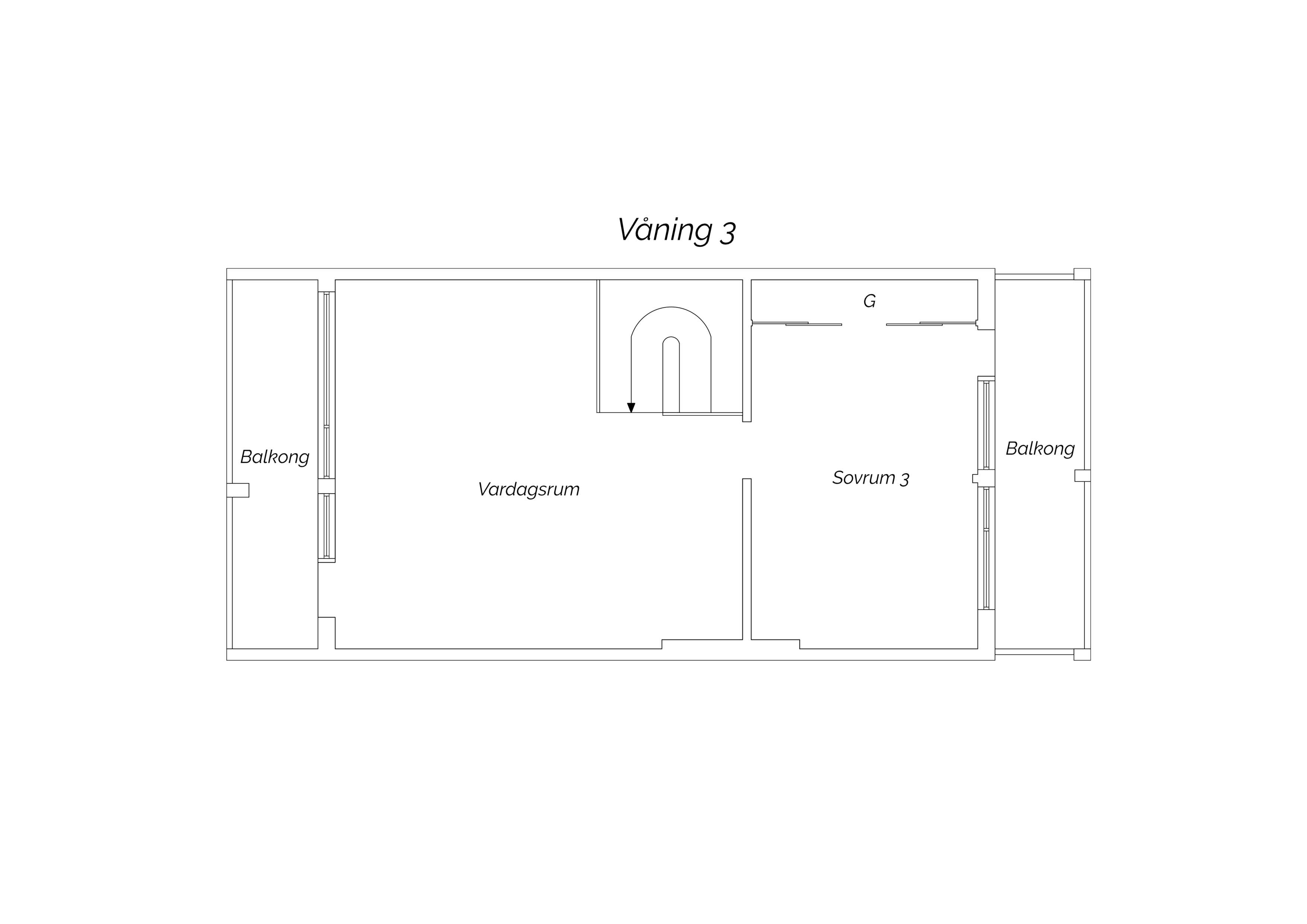 Planritning våning 3