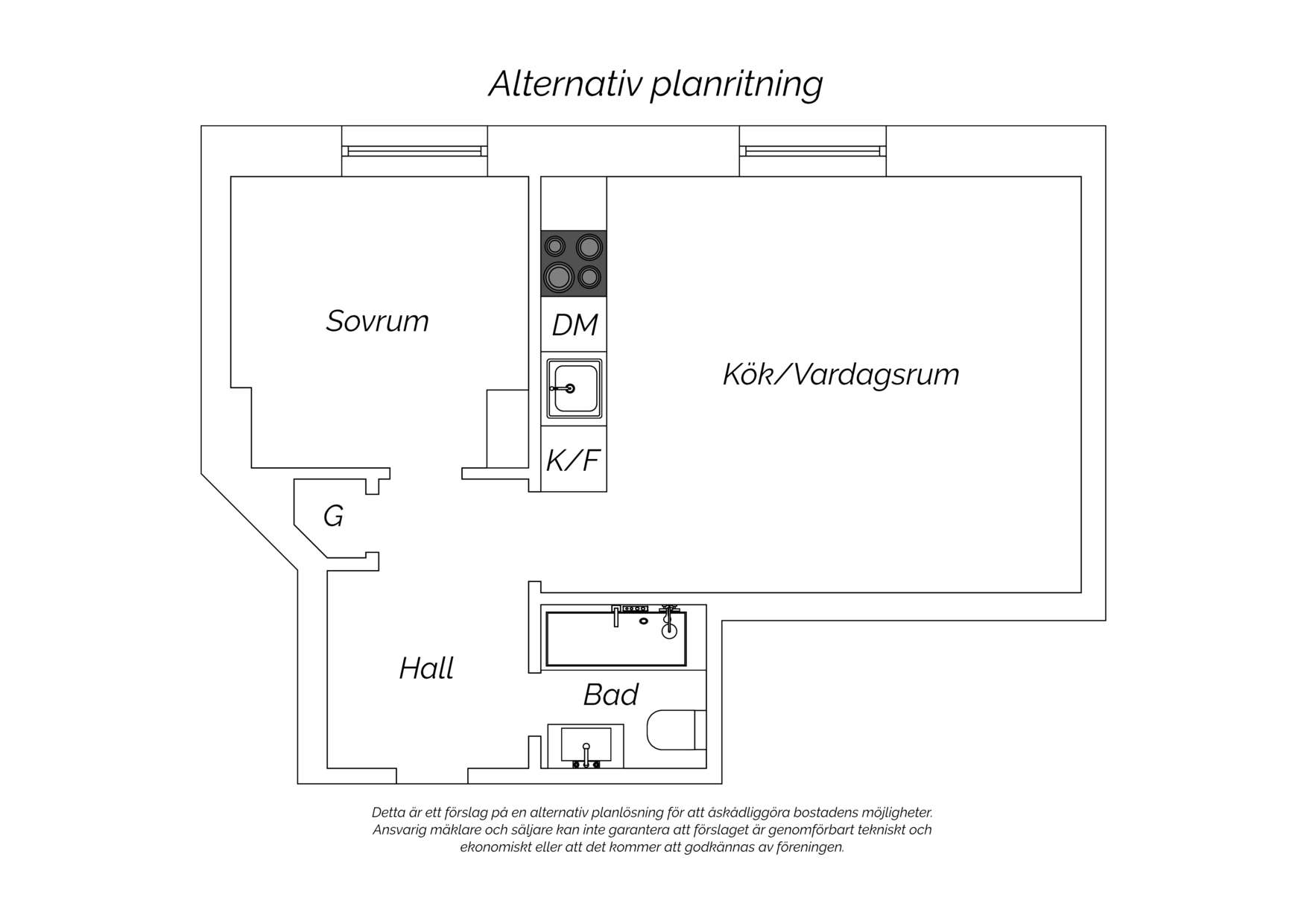Alternativ planritning