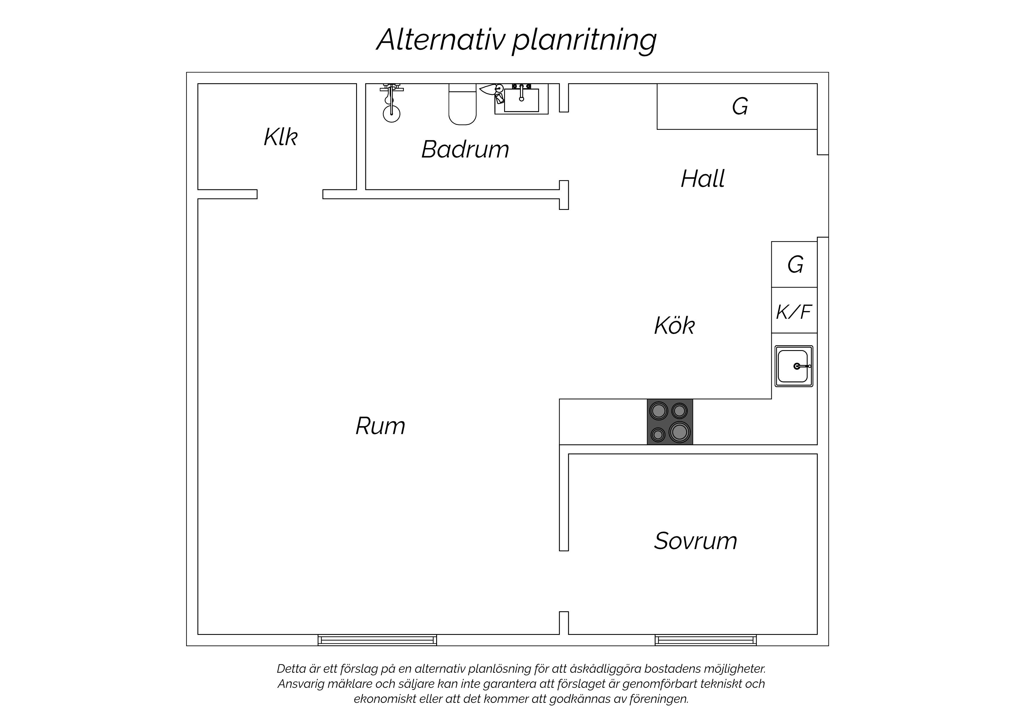 Alternativ planritning