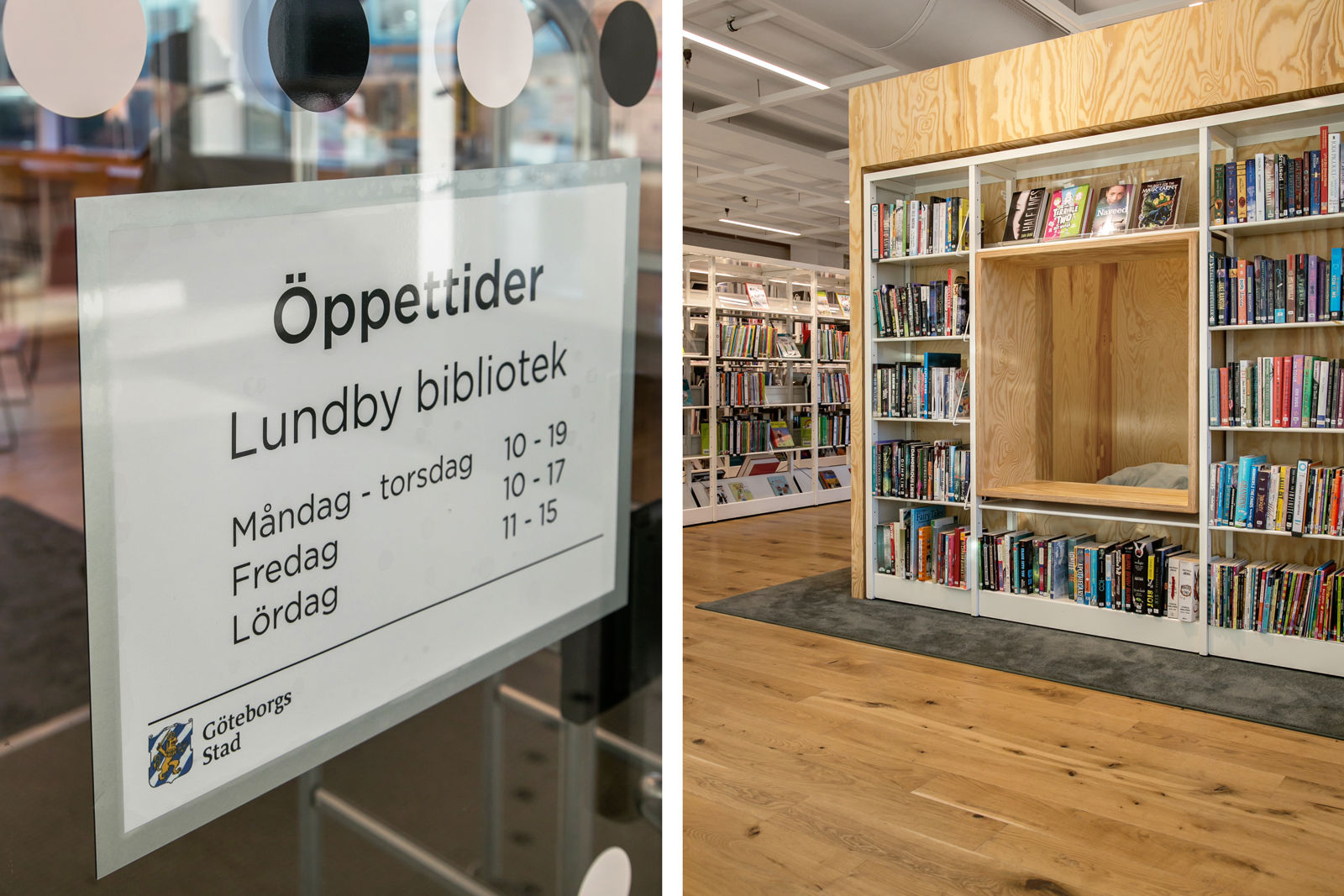 Lundby bibliotek i Glasiären