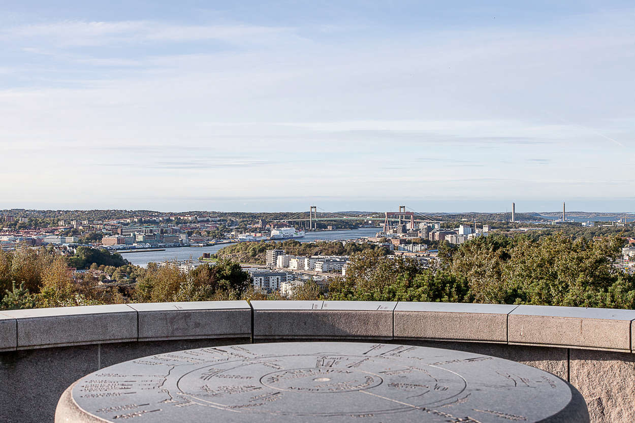 Blicka ut över hela Göteborg från Rambergets topp